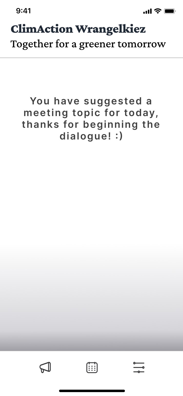 Thank-you message after suggesting a meeting topic
