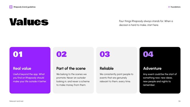 Page 6: values
